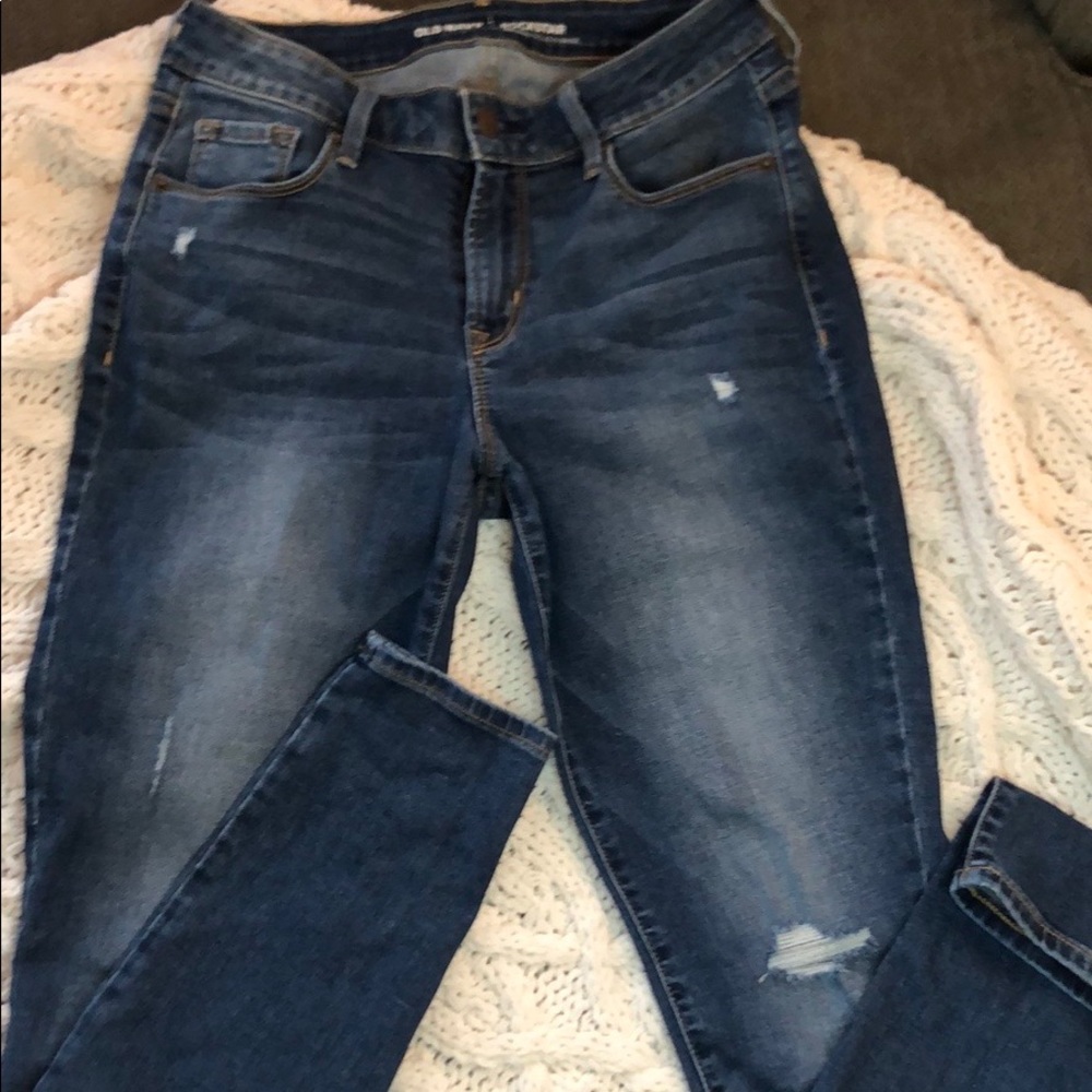 Old Navy Rockstar blue jeans Sz 4reg